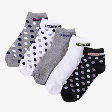 5 / pack multicolored women's socks - Socks