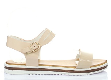 Beige sandals on a thick sole Potenza - Footwear