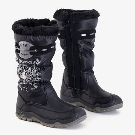 Black children's snow boots Iana - Shoes