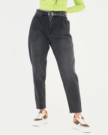 Black women's mom jeans - Clothing