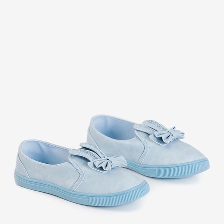 Blue children's slip - on with bow Ferrina - Footwear