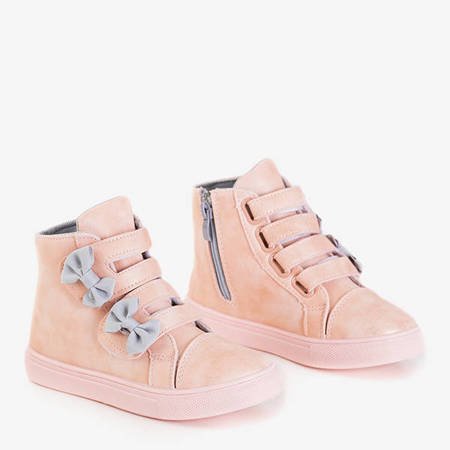 Children's powder sports sneakers with bows Pantloy - Footwear
