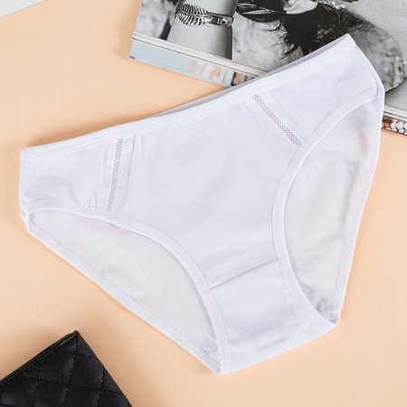 Classic white women's panties - Underwear
