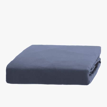Cotton blue sheet with an elastic band 180x200 - Sheets