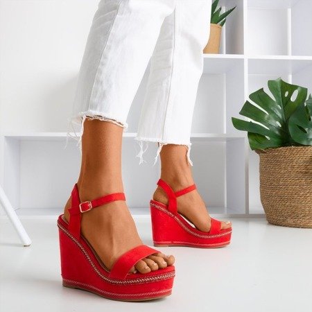 Demeter's red wedge sandals - Footwear