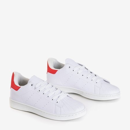 Giselle white and red sneakers - Footwear