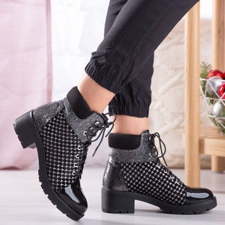 Madonnis black lace-up ankle boots - Footwear
