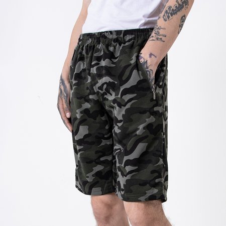Men's camo sweatpants with pockets - Clothing