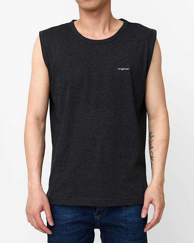 Men's sleeveless graphite t-shirt - Clothing