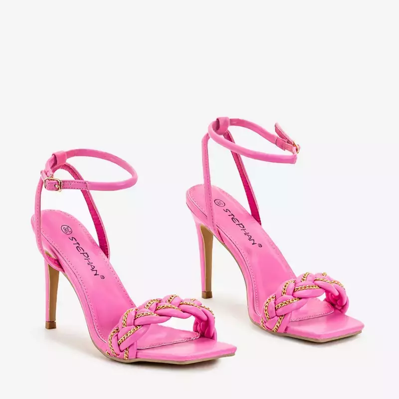 OUTLET Fuchsia women's stiletto sandals Tenedi - Footwear