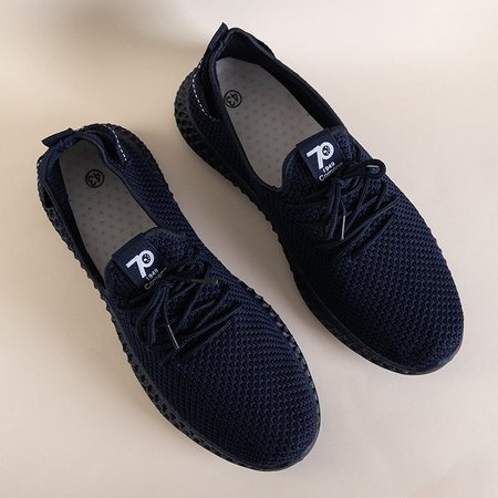 OUTLET Navy blue men's sports shoes Tasya - Footwear