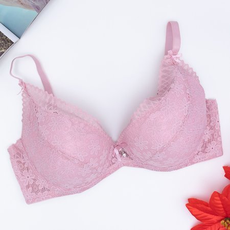 Pink padded lace bra - Underwear