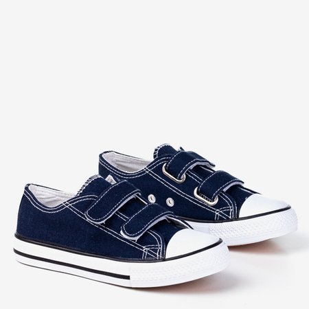 Pueritia navy blue children's sneakers - Footwear