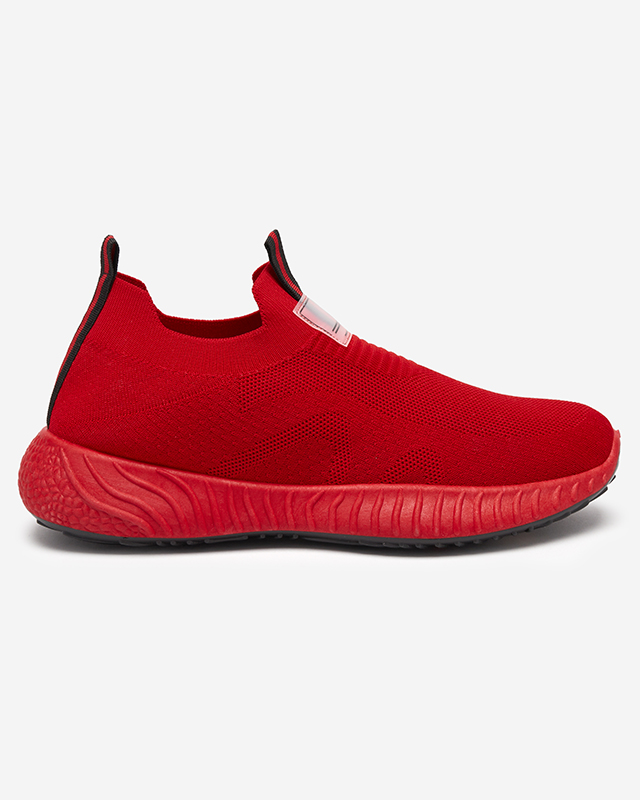 Red men's sports slip-on shoes Gavosi- Footwear