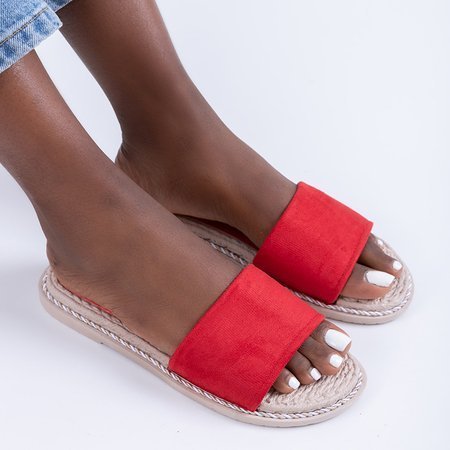 Red women's Ysia slippers - Footwear