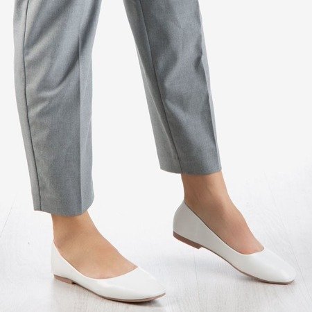 White women's flat heels Lin - Footwear 1