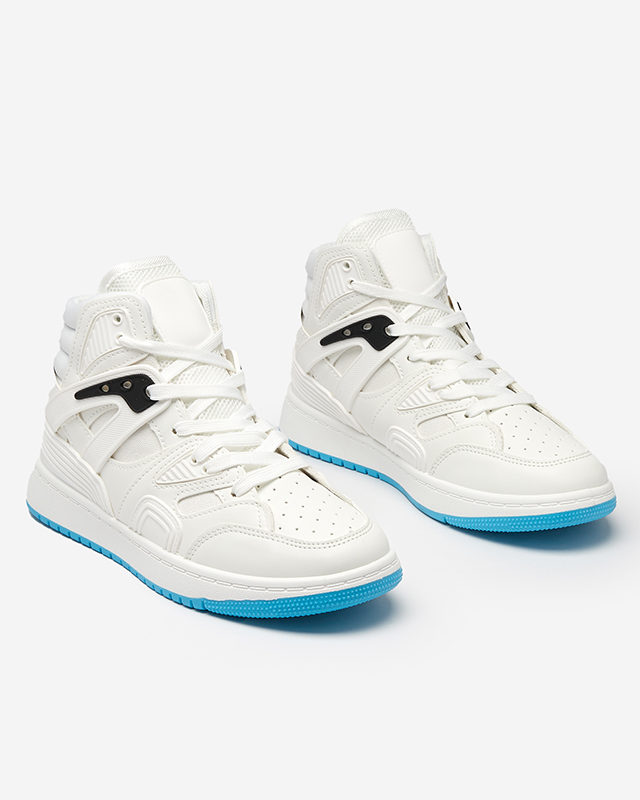 White women's interesting high-top sports shoes Gisore - Footwear