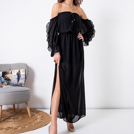 Women's black maxi dress - Clothing