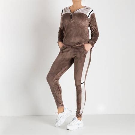Women's brown tracksuit set - Clothing