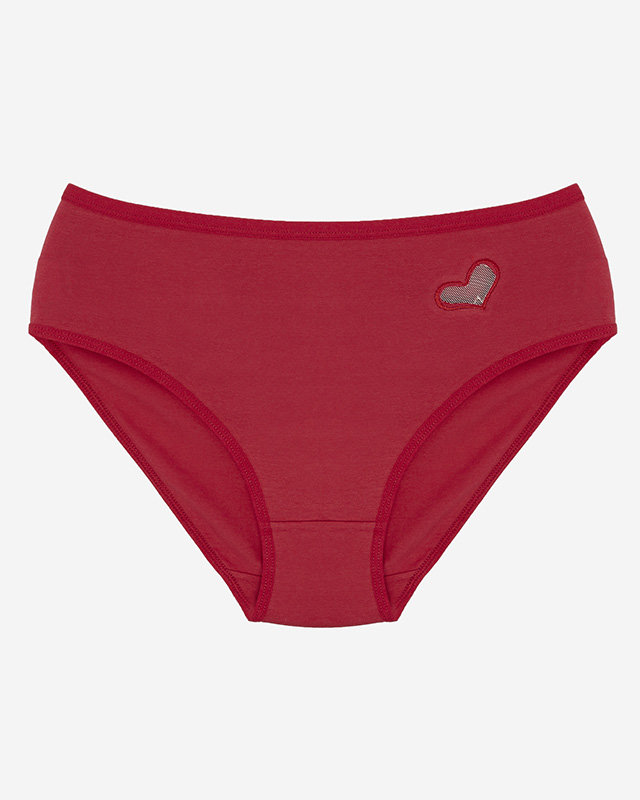 Women's panties in burgundy PLUS SIZE- Underwear