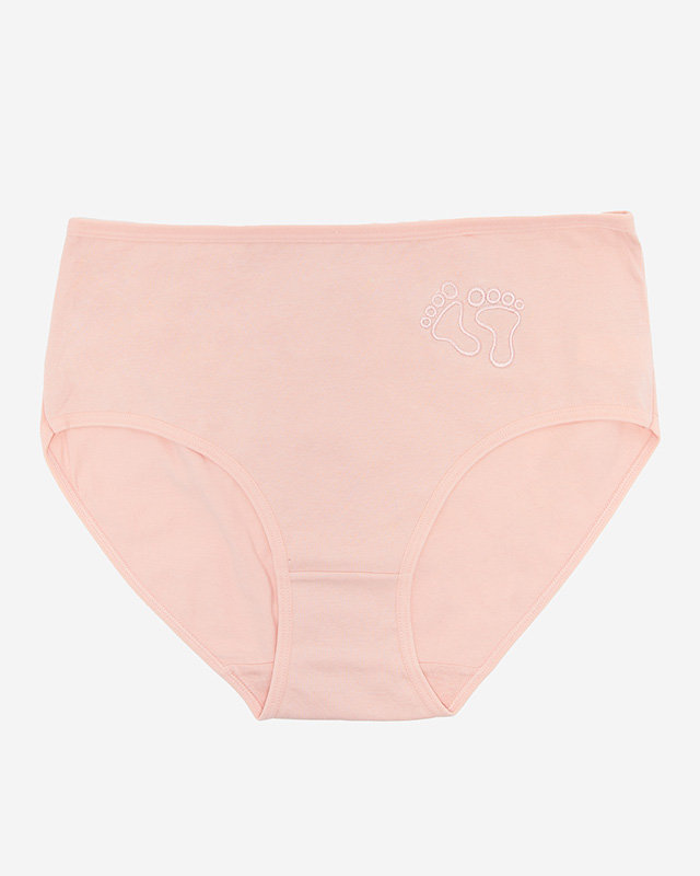 Women's pink cotton panties - Underwear