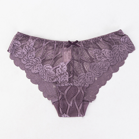 Women's purple lace panties - Underwear