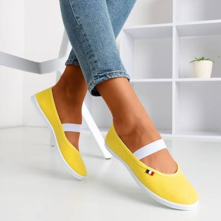 Yellow slip-on sneakers Pruna - Footwear