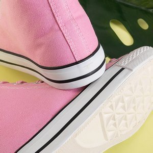 Antonella pink women's high-top sneakers - Footwear