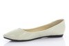 Beige lacquered Meganno ballerinas - shoes