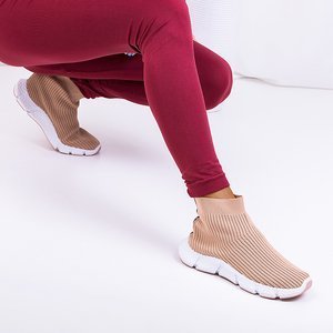 Beige women's Pitly sports shoes - Footwear