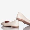 Beige women's flat heels Lin - Footwear 1