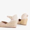Beige women's sandals espadrilles on a wedge Roberia - Shoes