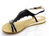 Black Akiama Flat Sandals - Footwear