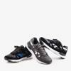 Black and blue Huwo men's sports shoes - footwear