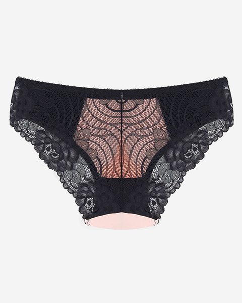 Black and pink lace panties for women - Underwear