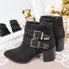 Black ankle boots with buckles from Tanna - Footwear