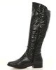 Black boots with a decorative buckle Kalin - Footwear
