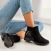 Black boots with flat heels Kodri - Footwear