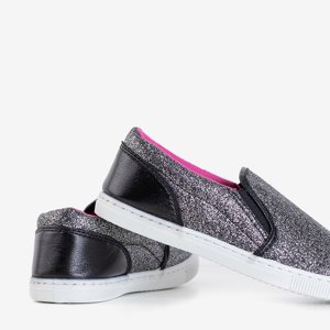 Black children's brocade sneakers Talarina - Footwear