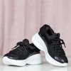 Black daddy shoes on the Annabel platform - Footwear