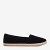 Black espadrilles from Marenda fabric - Footwear 1