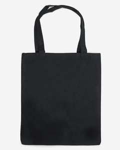 Black fabric bag with print - Accessories