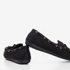 Black loafers with Orisa bow - Footwear