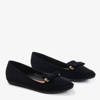 Black loafers with Shell bow - Footwear