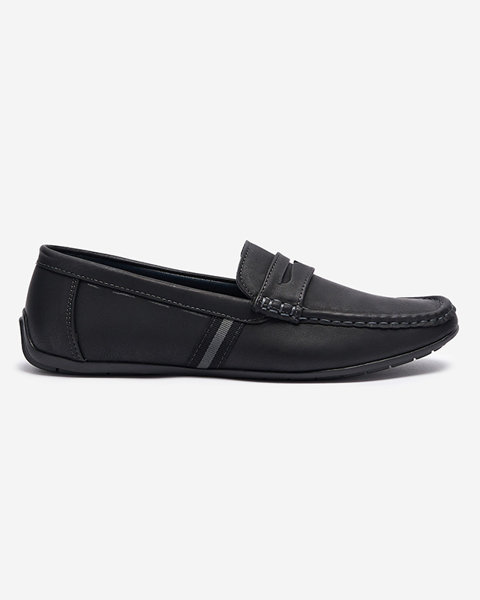 Black men's moccasins Hacerno- Footwear