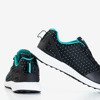 Black men's shoes with mint inserts Arber - Footwear