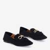 Black moccasins with Anossa chain - Footwear 1