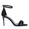 Black sandals on a high heel with a buckle Cecilynn - Footwear