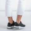 Black sports sneakers with glitter inserts Solesca - Footwear