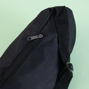 Black sports unisex bum bag - Handbags